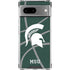 Michigan State University Green Basketball Google Pixel 7a Clear Case